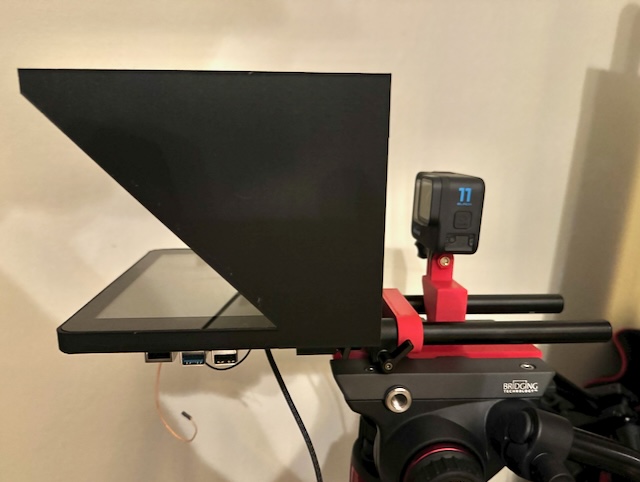 First attempt at a teleprompter